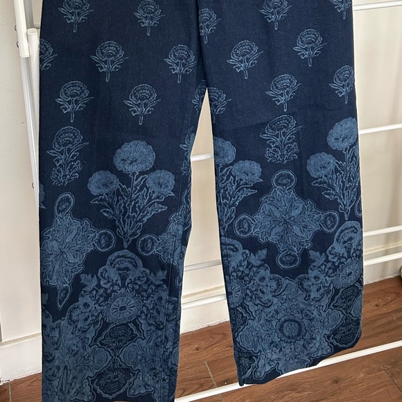 The Colette Cropped Wide-Leg Jeans by Maeve NWT 26 SHU Print - Picture 7 of 10